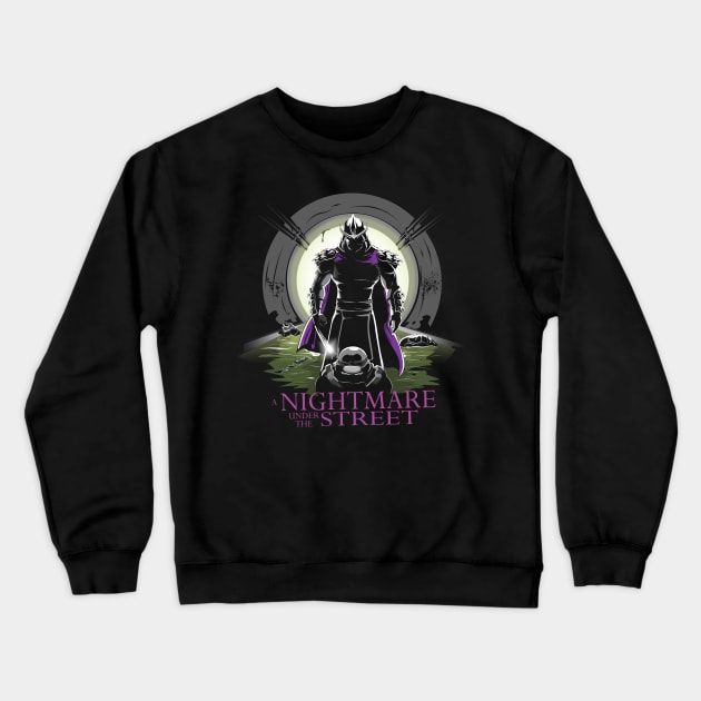 A Nightmare Under the Street Crewneck Sweatshirt by amodesigns